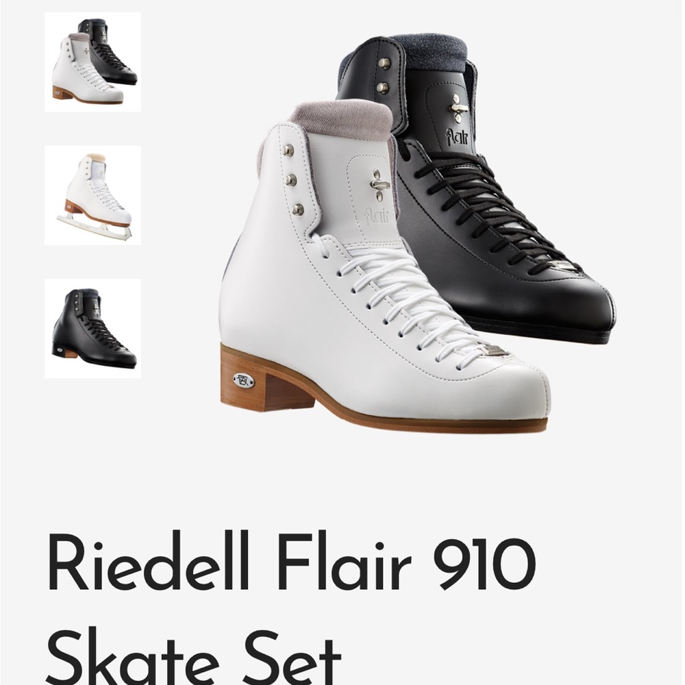Riedell Flair girl’s size 1.5 B figure skates.